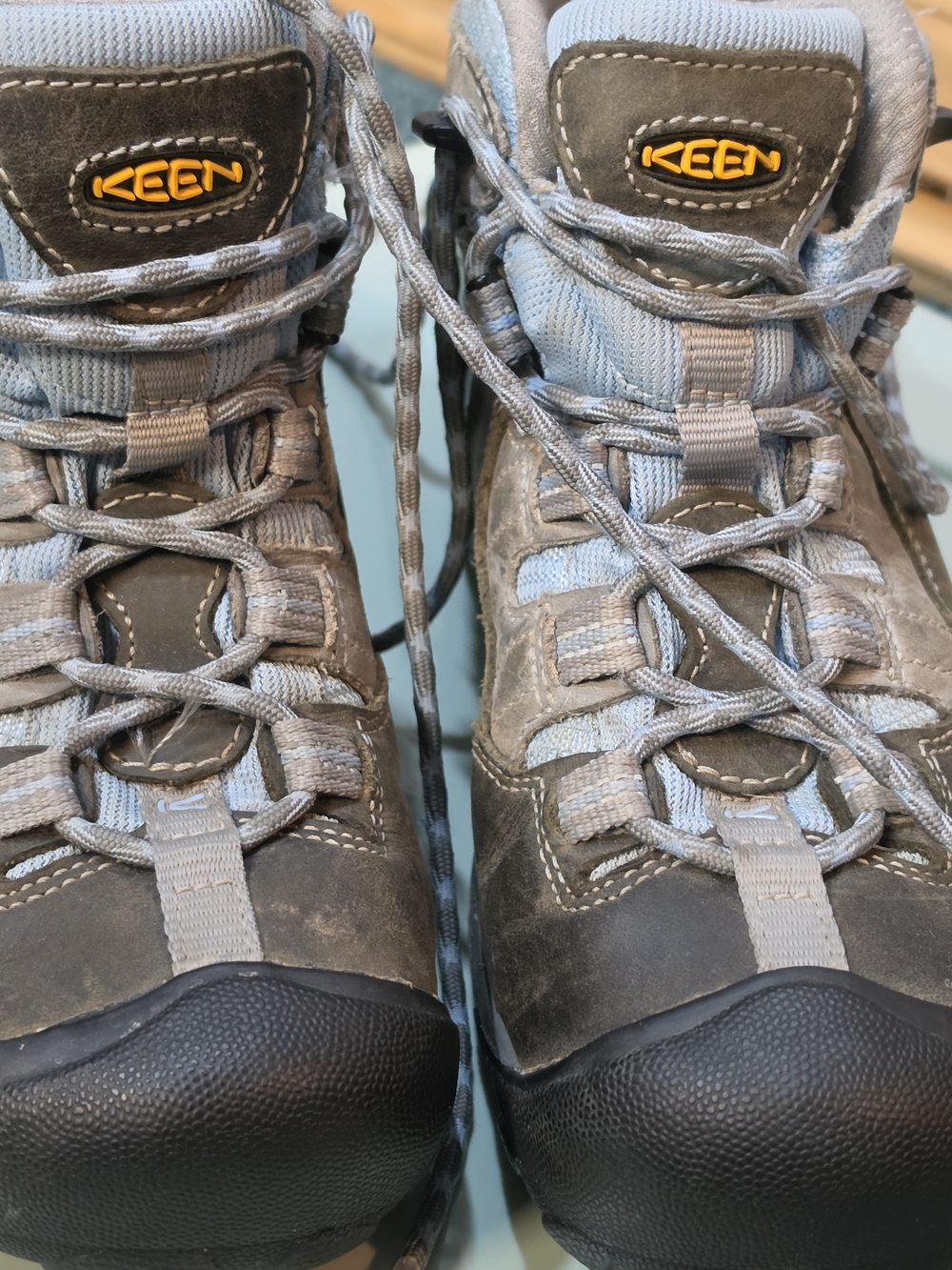 KEEN Utility Detroit Mid Waterproof Work Boots Women's Size 6W Wide EH Soft Toe